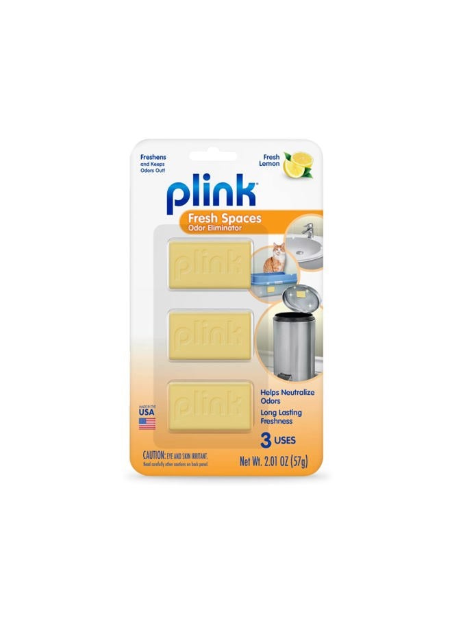 Plink Bin Fresh Odour Eliminators, Lemon Scent,6-Count - Image 2